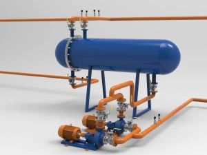 wymiana ciepła Model 3D