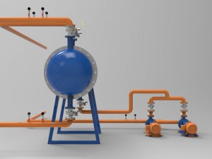 heat exchange Model 3D
