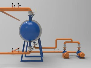 heat exchange 3D Model