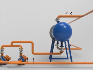 heat exchange Model 3D