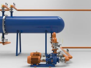 heat exchange 3D Model