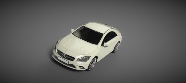 merceds-benz cla-class 2013 3D Model .c4d .max .obj .3ds .fbx .stl .blend 