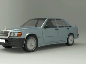 mercedes benz 190e 1990 Modelo 3D
