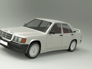 mercedes-benz 190e 1990 Modelo 3D