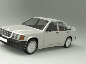 mercedes-benz 190e 1990 3D Model