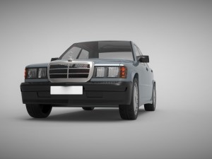 mercedes-benz 190e 1990 Modelo 3D