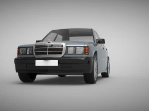 mercedes-benz 190e 1990 3D Model