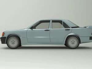 mercedes-benz 190e 1990 3D Model