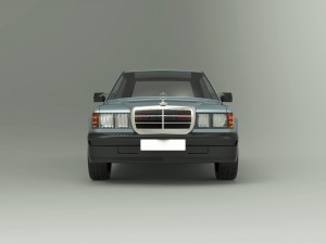 mercedes-benz 190e 1990 Modelo 3D