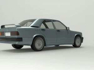 mercedes-benz 190e 1990 3D Model