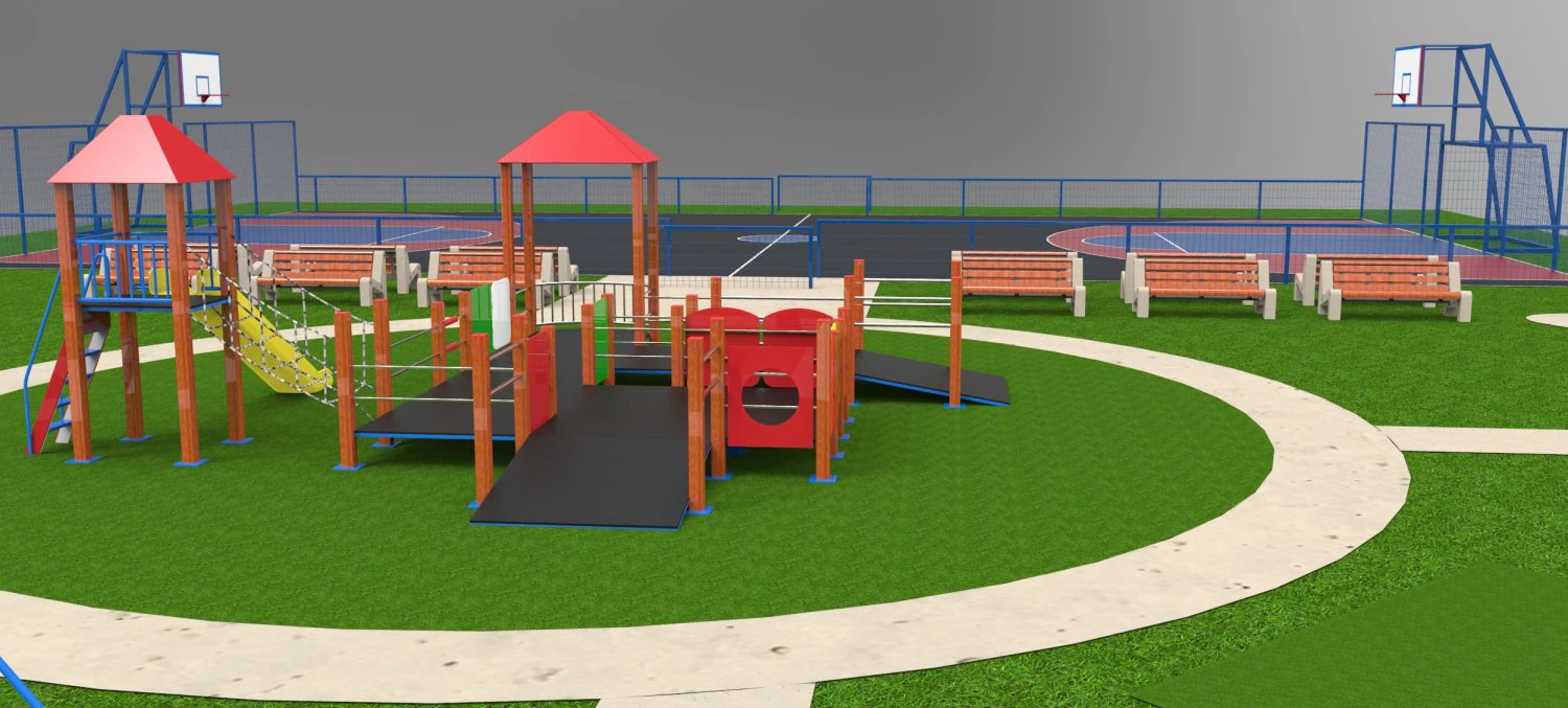 playground 3D Model .c4d .max .obj .3ds .fbx .stl .blend 