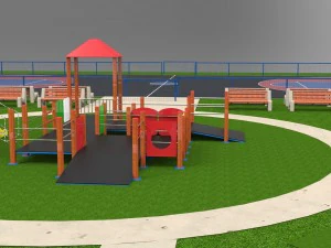 детская площадка 3D Модель