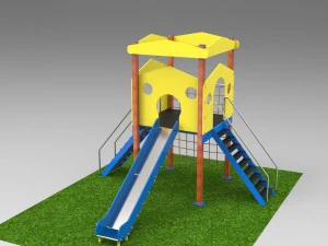 platform with slide oktopod 3D Model