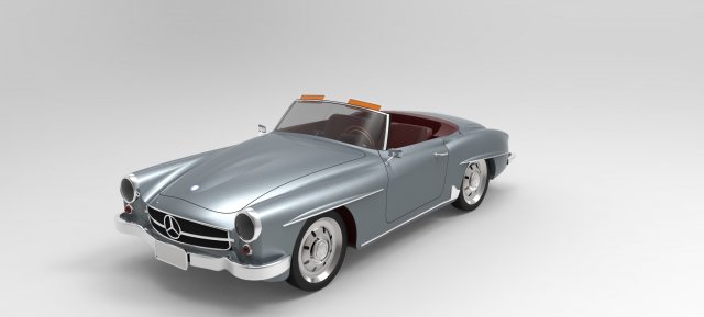 mercedes-benz 190 sl Modello 3D .c4d .max .obj .3ds .fbx .stl .blend 