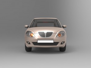 lancia ypsilon Modelo 3D