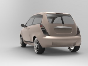 lancia ypsilon Modelo 3D