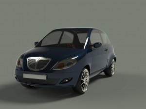 lancia ypsilon Modelo 3D