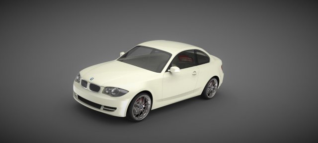 bmw 1 series coupe 2008 Modèle 3D .c4d .max .obj .3ds .fbx .stl .blend 