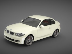 bmw 1 series coupe 2008 3D Модель