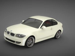 बीएमडब्ल्यू 1 सीरीज कूप 2008 3D मॉडल