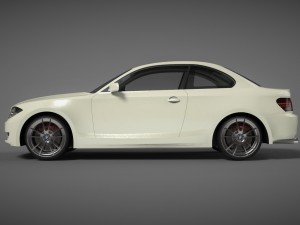bmw 1 series coupe 2008 Modèle 3D