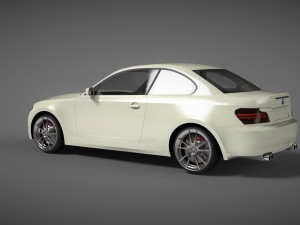 bmw 1 series coupe 2008 Modèle 3D