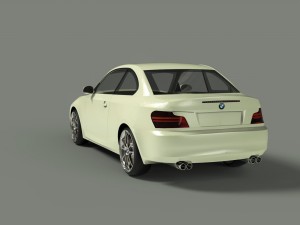 bmw 1 series coupe 2008 Modèle 3D