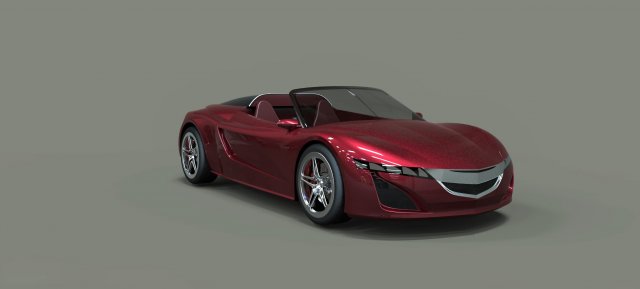 concept car 3D 模型 .c4d .max .obj .3ds .fbx .stl .blend 