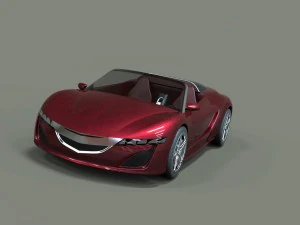 mobil konsep Model 3D