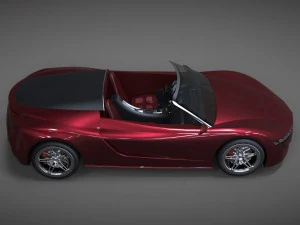 mobil konsep Model 3D
