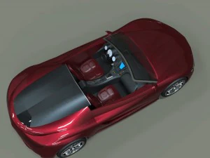 mobil konsep Model 3D
