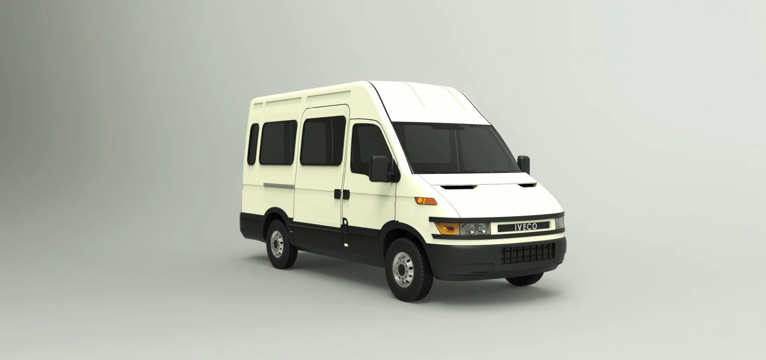 iveco daily 50c17 minibus 3D Model .c4d .max .obj .3ds .fbx .stl .blend 