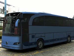 Bus perjalanan Mercedes Model 3D