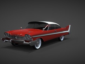 plymouth fury sport 1958 christine Modelo 3D