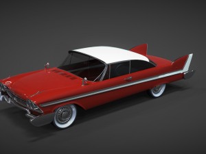 plymouth fury sport 1958 christine Modelo 3D