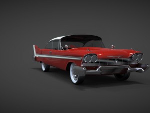 plymouth fury sport 1958 christine Modelo 3D