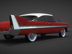 plymouth fury sport 1958 christine Modelo 3D
