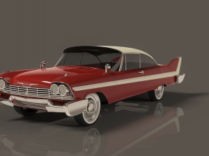 plymouth fury sport 1958 christine Modelo 3D