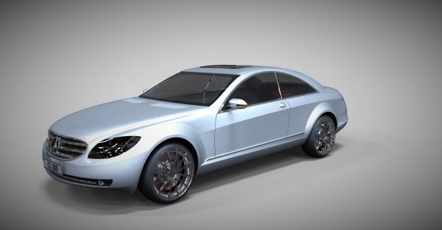mercedes benz cl 500 2007 3D Modell .c4d .max .obj .3ds .fbx .stl .blend