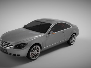 mercedes benz cl 500 2007 3D Modell