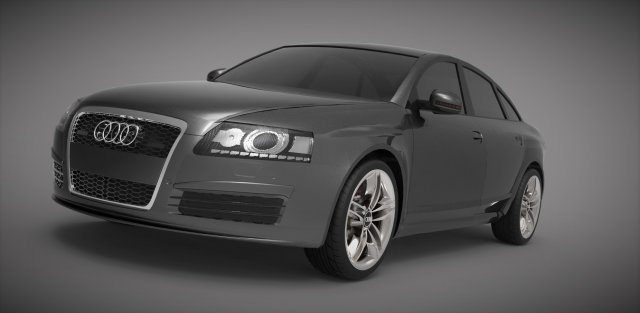 audi r6 3D Model .c4d .max .obj .3ds .fbx .stl .blend 
