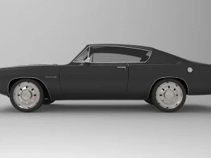 Plymouth barracuda 1968 3D Model