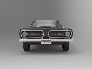 Plymouth barracuda 1968 3D Модель