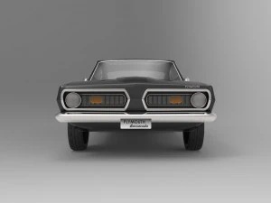 Plymouth barracuda 1968 3D Model