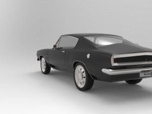 Plymouth barracuda 1968 3D Модель