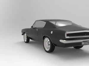 Plymouth barracuda 1968 3D Model