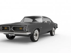 Plymouth barracuda 1968 3D Model