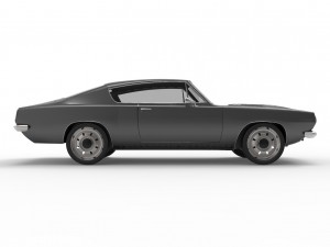 Plymouth barracuda 1968 3D Модель