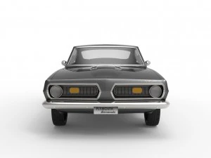 Plymouth barracuda 1968 3D Model
