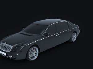 maybach 62s 2007 Modello 3D